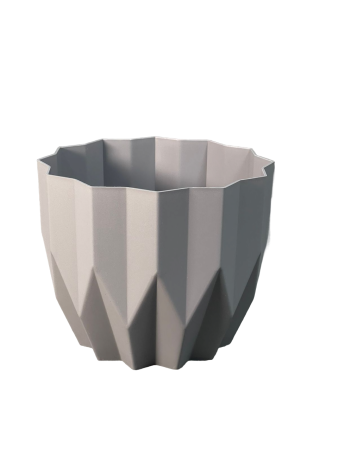 Кашпо для цветов Геометрия (0.8) Серый жемчуг